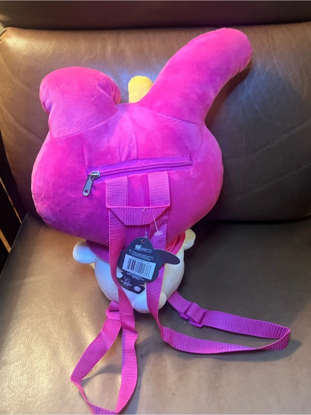 Sanrio Hello Kitty & Friends My Melody Pink & Yellow Bow Plush Backpack NEW NWT